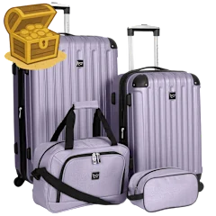 Travelers Club Midtown Hardside 4-Piece Luggage Travel Set