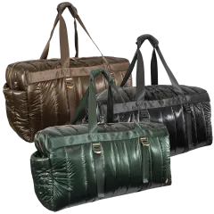 Joan & David Bolsa Deportiva Tubular Metalica de Nailon