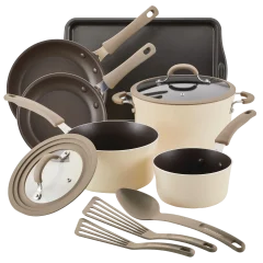 Rachael Ray Cook & Create 11-Piece Enameled Aluminum Cookware Set