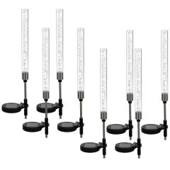 8-pack: Exhart Solar 1 Inch Bubble Stick Garden Stakes