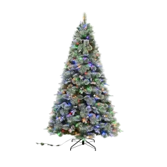 7.5' Lighted Snowfall Scotch Pine