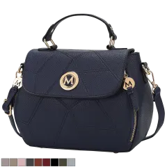 MKF Collection Clementine Bolso Satchel para Mujer de Cuero Vegano por Mia K