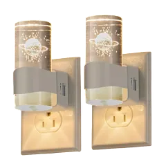 2-Pack: HAKOL 3D Starry Night Dimmable Night Light with Sensor
