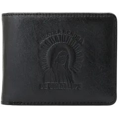 Cartera Steeltime Para Hombre De Cuero Vegano Nuestra Señora De Guadalupe