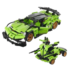 VEVOR Kids 461-Piece STEM Building App Controlled Sports Car & Battle Robot