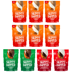 10-Pack: SkinnyDipped Almonds