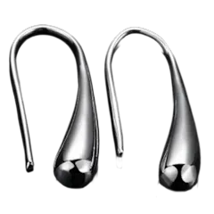 Krediz Sterling Silver Plated Waterdrop Hook Earrings