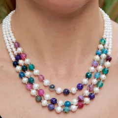 The Sterling Silver Three-Layer Necklace