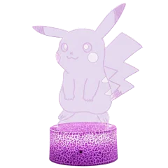 Infinite Basics Adorable Color-Changing Pika 3D Illusion LED Light