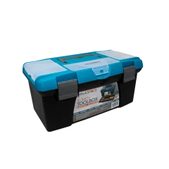 WorkSpace Tool Box with Inner Tray & Lid Storage