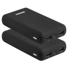 Paquete de 2: PowerXcel Mega Power Bancos de Energía Compactos de 20,000 mAh