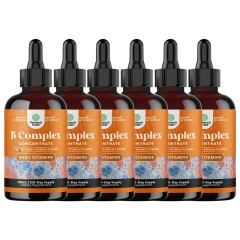6-Pack: Nature's Craft Liquid Vegan B Complex Drops