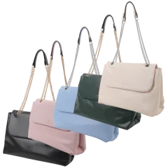 London Fog Phoebe Oversized Chain Strap Shoulder Bag