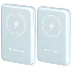 2-Pack: Verbatim Charge 'n' Go Magnetic Wireless Power Bank 10000 mAh