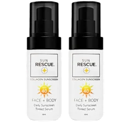 2-Pack: Sun Rescue SPF 40 Tinted Collagen Sunscreen