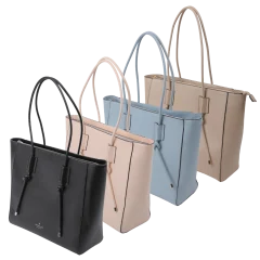 London Fog Aubrey Knot Handle Large Tote Bag