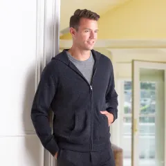 The Gentleman's Washable Cashmere Hooded Sweatshirt