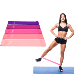 5-Pack: Extreme Precision Yoga Fitness Exercise Band Loops