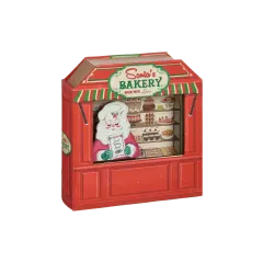 Fachadas Nostálgicas de Madera Iluminadas de Mr. Christmas