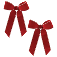 Melrose International 2-Piece Jeweled Holiday Bow Set