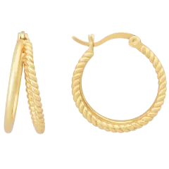 Kylie Harper Twisted Rope Double Hoop Earrings