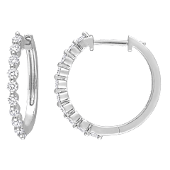 The Lab-Grown Diamond Hoop Earrings