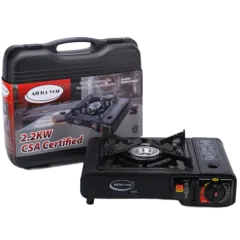 J&V Textiles Estufa de Gas Portátil con Estuche de Transporte