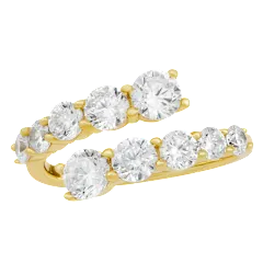Savvy Cie Graduated CZ Bypass Ring
