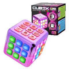 2-Pack: Power Your Fun Cubik LED Flashing Cube Memory Game