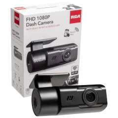 RCA 1080P Dash Cam with Built-In WiFi & Mobile App