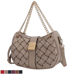 MKF Collection Solari Braided Chain Shoulder Bag by Mia K.