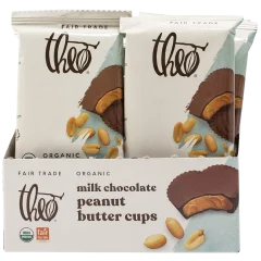 24-Pack: Theo Chocolate Organic Peanut Butter Cups