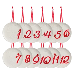 Temp-tations 12-Piece Winter Woodland 6" Plates with Ribbons