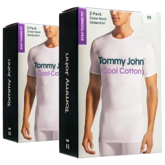 4-Pack: Tommy John Cool Cotton Short Sleeve Crew Neck