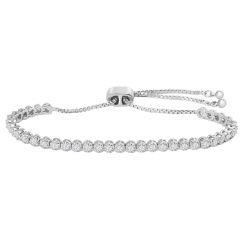 The Moissanite Bolo Slide Tennis Bracelet