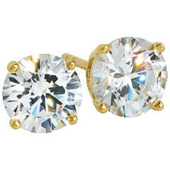 Savvy Cie Aretes de Cristal Swarovski TW de 2 Quilates