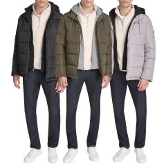 Kenneth Cole Men's Puffer Jacket with Bib