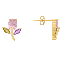 Kylie Harper Aretes Tipo Stud De Flores Multicolores
