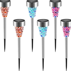 Paquete de 6: Luces Solares para Senderos de Jardín Fresh Fab Finds