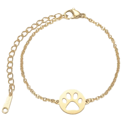 Hollywood Sensation Pulsera De Dijes Circulares De Huella