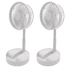 Paquete de 2: Ventiladores Recargables GabbaGoods Roundabout Breeze