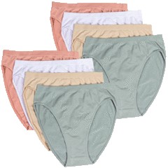 8-Pack: Rhonda Shear Ahh! Seamless Briefs