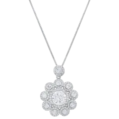 The Moissanite Floral Bouquet Necklace