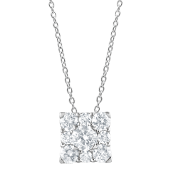 Beyond Brilliance 1 Carat Round Cut Lab Grown Diamond Cluster Pendant