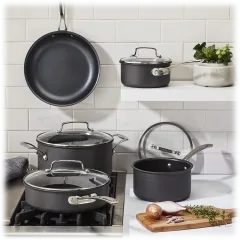 The 9-Piece Triple-Ply Hard-Anodized Cookware Set