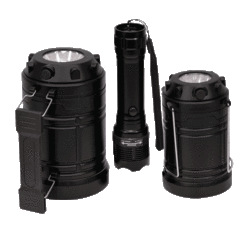 SecureBrite 3-Piece COB LED Lantern and Work Light Bundle