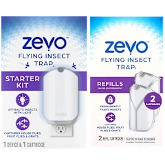 Zevo Flying Insect Trap Starter Kit & Cartridges