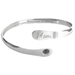 Hollywood Sensation Pulsera Chapada en Oro de 18K "Te quiero mamá, hoy y siempre"