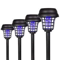 4-Pack: Ideaworks Solar Insect Zapper Stakes