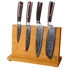The Magnetic Bamboo Knife Holder